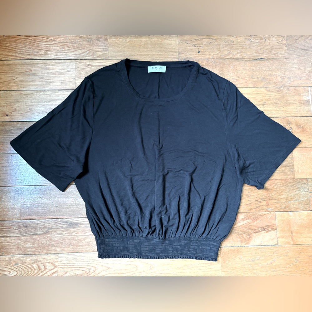 Aritzia Black Cropped Tee